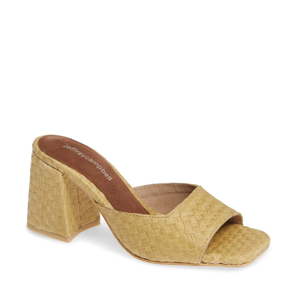 COPY - Jeffrey Campbell melange raffia heels